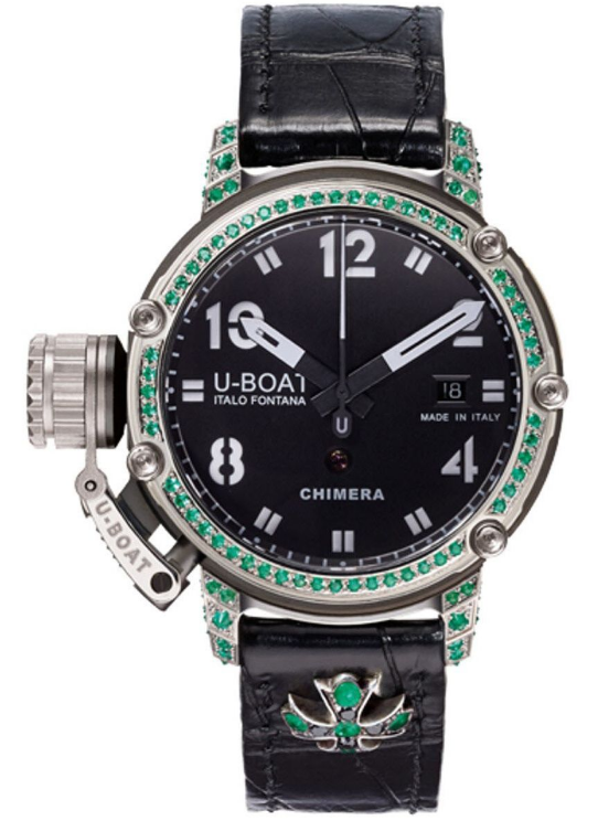 Replica U-Boat Chimera Silver Emeralds 7234 Watch